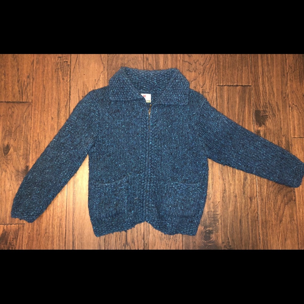 Handknit wool sweater